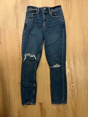 Abercrombie & Fitch Blue Skinny High-Rise Jeans